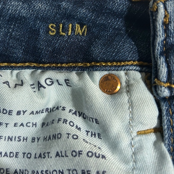 American Eagle 🦅 mens size 28W x 32L slim fit jeans.. - Picture 4 of 5